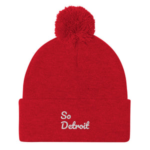 "So Detroit" Pom-Pom Beanie