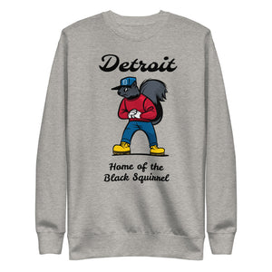 Detroit, Home of the Black Squirrel, Unisex Fleece Pullover